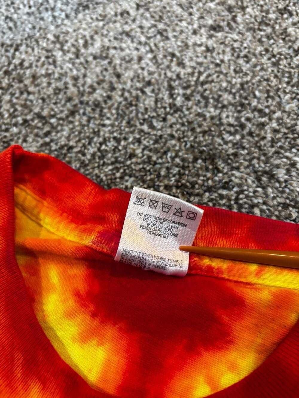 Vintage 1995 Jerry Garcia Psychedelic Big Head Tie Dye Graphic T-Shirt - Picture 5 of 7